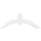 Ekena Millwork Archdale Architectural Grade PVC Gable Bracket, 60"W x 22 1/2"H x 6"D x 6"F, 9/12 Pitch GBP060X23X0606ARC00 - alternate 3